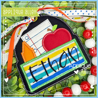 BAG TAG SCHOOL DAYS WITH NAMEPLATE AAEH8794