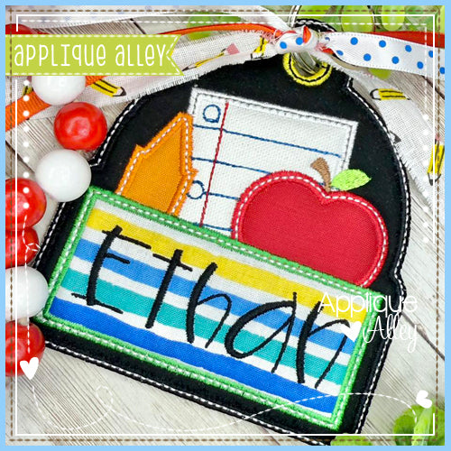 BAG TAG SCHOOL DAYS WITH NAMEPLATE AAEH8794