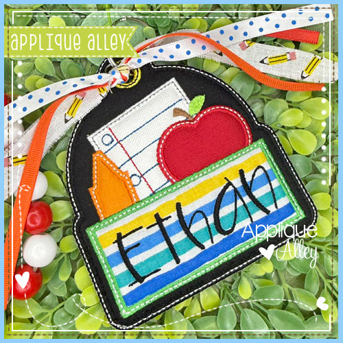 BAG TAG SCHOOL DAYS WITH NAMEPLATE AAEH8794