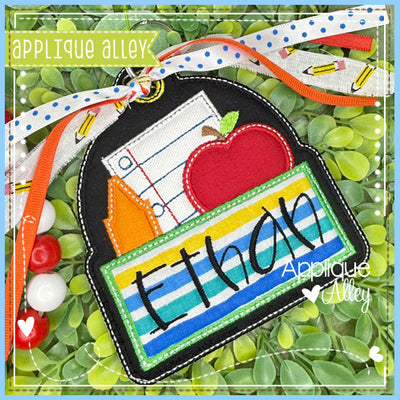 BAG TAG SCHOOL DAYS WITH NAMEPLATE AAEH8794