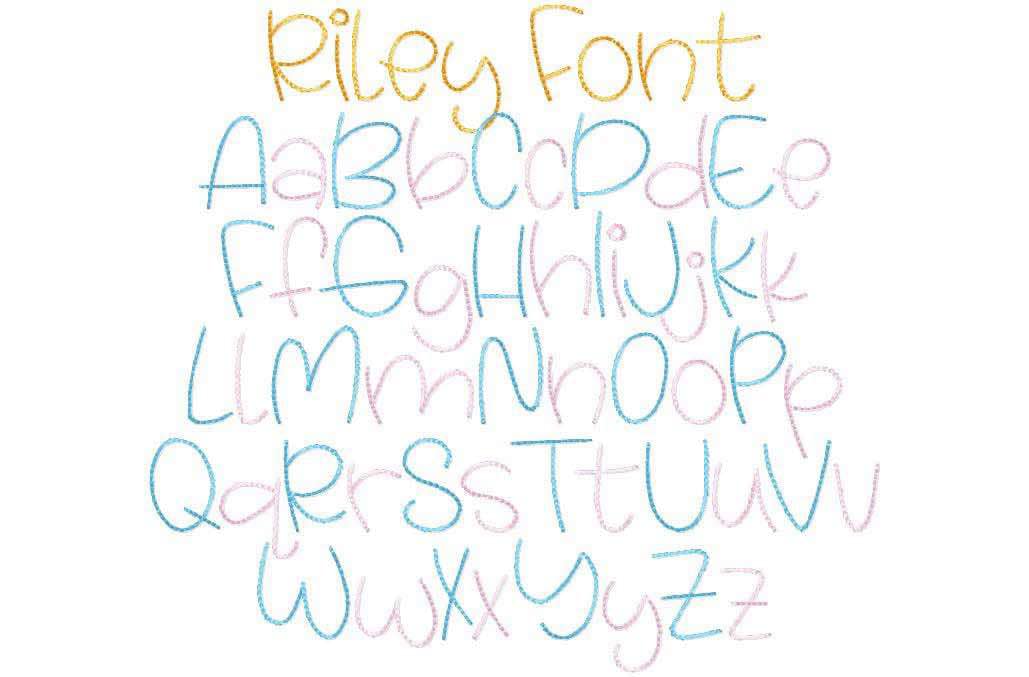 AA VINTAGE RILEY FONT AAEW8650