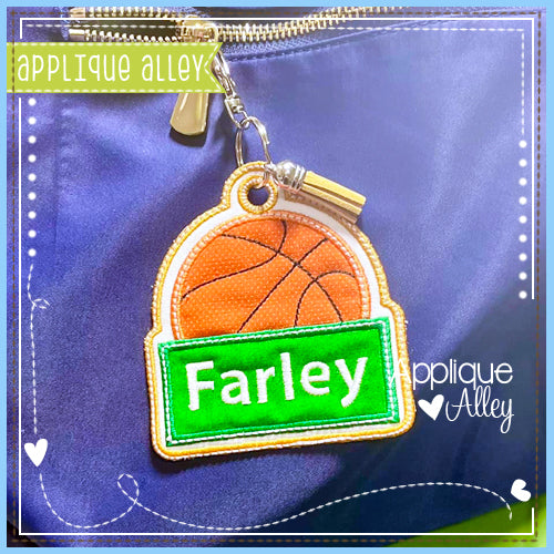 BAG TAG BASKETBALL WITH NAMEPLATE 7986AAEH