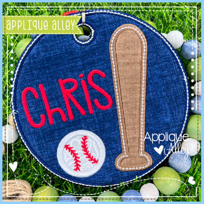 BAG TAG CIRCLE BAT AND BALL AAEH8611