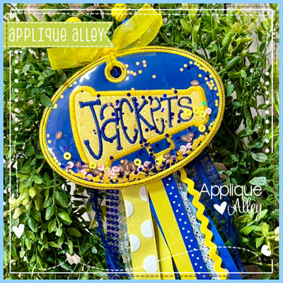 BAG TAG OVAL WITH MEGAPHONE - SHAKER FRIENDLY - AAEH8854