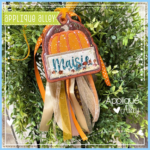 BAG TAG PUMPKIN NAMEPLATE AAEH8793