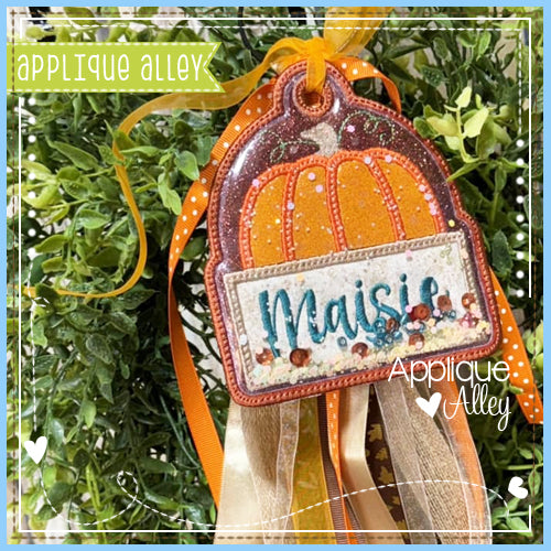 BAG TAG PUMPKIN NAMEPLATE AAEH8793
