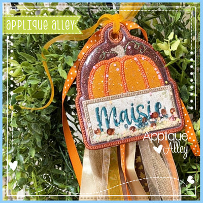 BAG TAG PUMPKIN NAMEPLATE AAEH8793