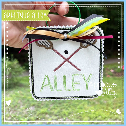 BAG TAG ROUNDED SQUARE LACROSSE STICKS AAEH8807