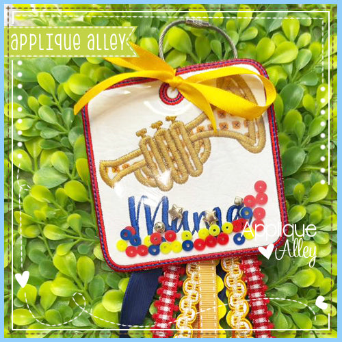 BAG TAG ROUNDED SQUARE TRUMPET AAEH8809
