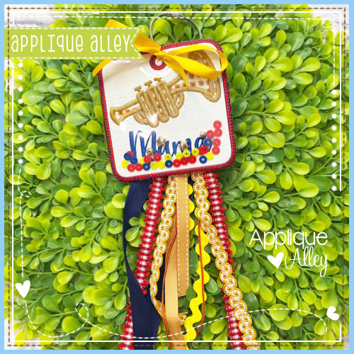 BAG TAG ROUNDED SQUARE TRUMPET AAEH8809