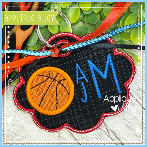BAG TAG SCALLOP OVAL BASKETBALL AAEH8779