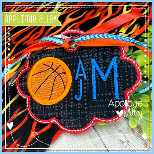 BAG TAG SCALLOP OVAL BASKETBALL AAEH8779