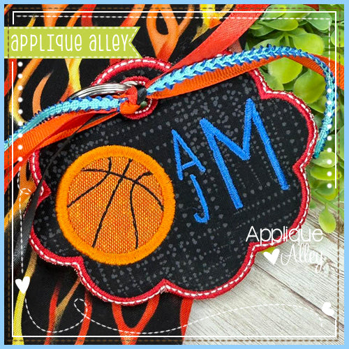 BAG TAG SCALLOP OVAL BASKETBALL AAEH8779