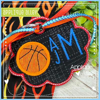 BAG TAG SCALLOP OVAL BASKETBALL AAEH8779
