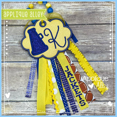 BAG TAG SCALLOP OVAL MEGAPHONE AAEH8782