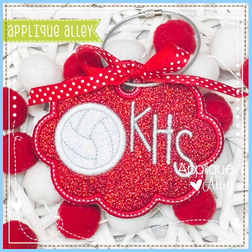 BAG TAG SCALLOP OVAL VOLLEYBALL AAEH8775