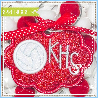 BAG TAG SCALLOP OVAL VOLLEYBALL AAEH8775