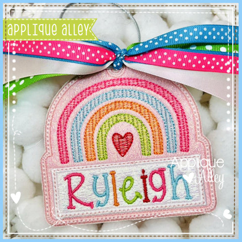 BAG TAG SKETCH RAINBOW WITH NAMEPLATE - SHAKER FRIENDLY - AAEH8814