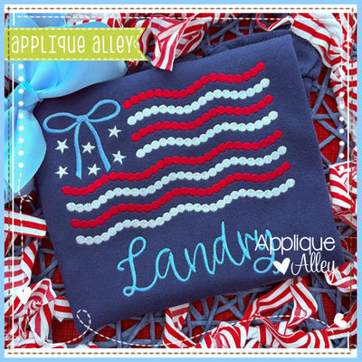 BEADED FLAG WITH BOW AAEH8693
