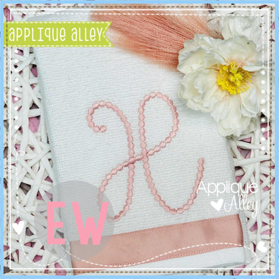 AA BEADED LOVELY HONEY MONOGRAM FONT AAEW8767