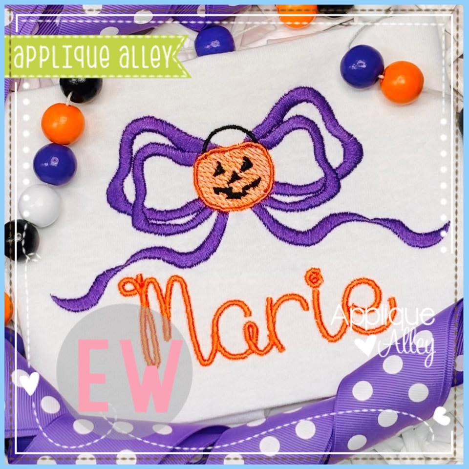 DOUBLE LOOP BOW PUMPKIN AAEW8722