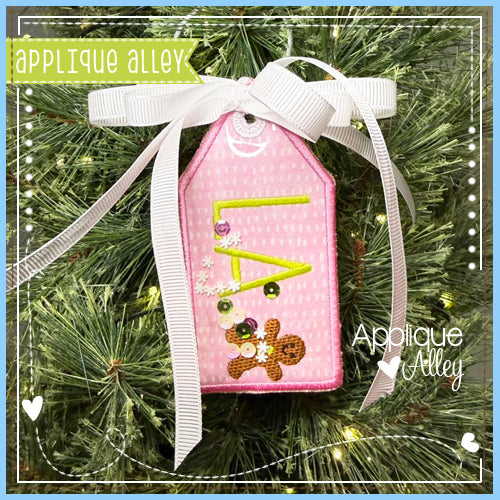 HANGING BAG TAG GINGERBREAD AAEH - SHAKER FRIENDLY - AAEH8964