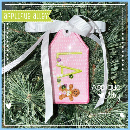 HANGING BAG TAG GINGERBREAD AAEH - SHAKER FRIENDLY - AAEH8964