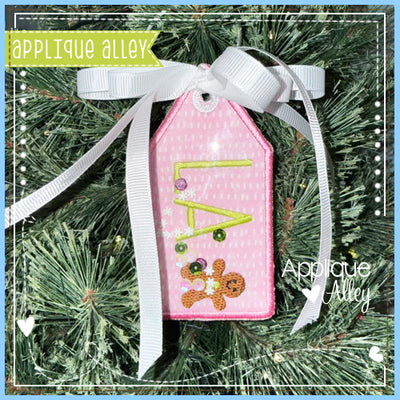 HANGING BAG TAG GINGERBREAD AAEH - SHAKER FRIENDLY - AAEH8964