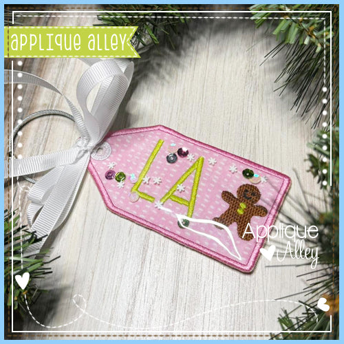 HANGING BAG TAG GINGERBREAD AAEH - SHAKER FRIENDLY - AAEH8964