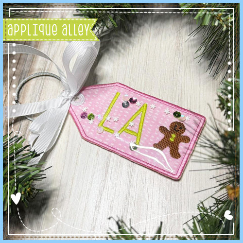 HANGING BAG TAG GINGERBREAD AAEH - SHAKER FRIENDLY - AAEH8964