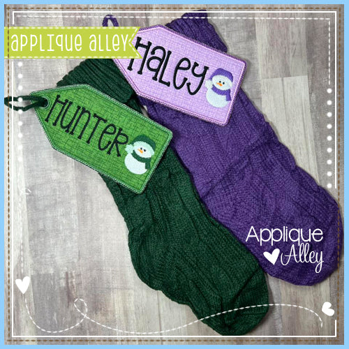 HANGING BAG TAG SNOWMAN - SHAKER FRIENDLY - AAEH8987