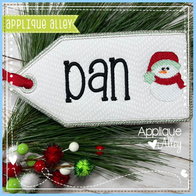 HANGING BAG TAG SNOWMAN - SHAKER FRIENDLY - AAEH8987