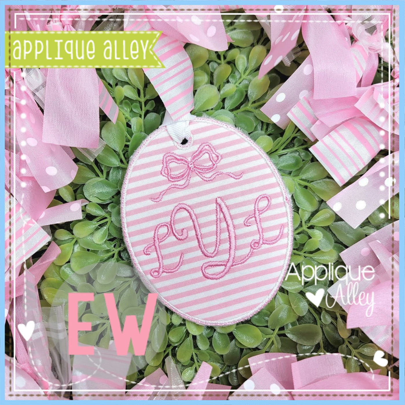 ITH BAG TAG OVAL MAILEY BOW AAEW - SHAKER FRIENDLY - AAEW8826