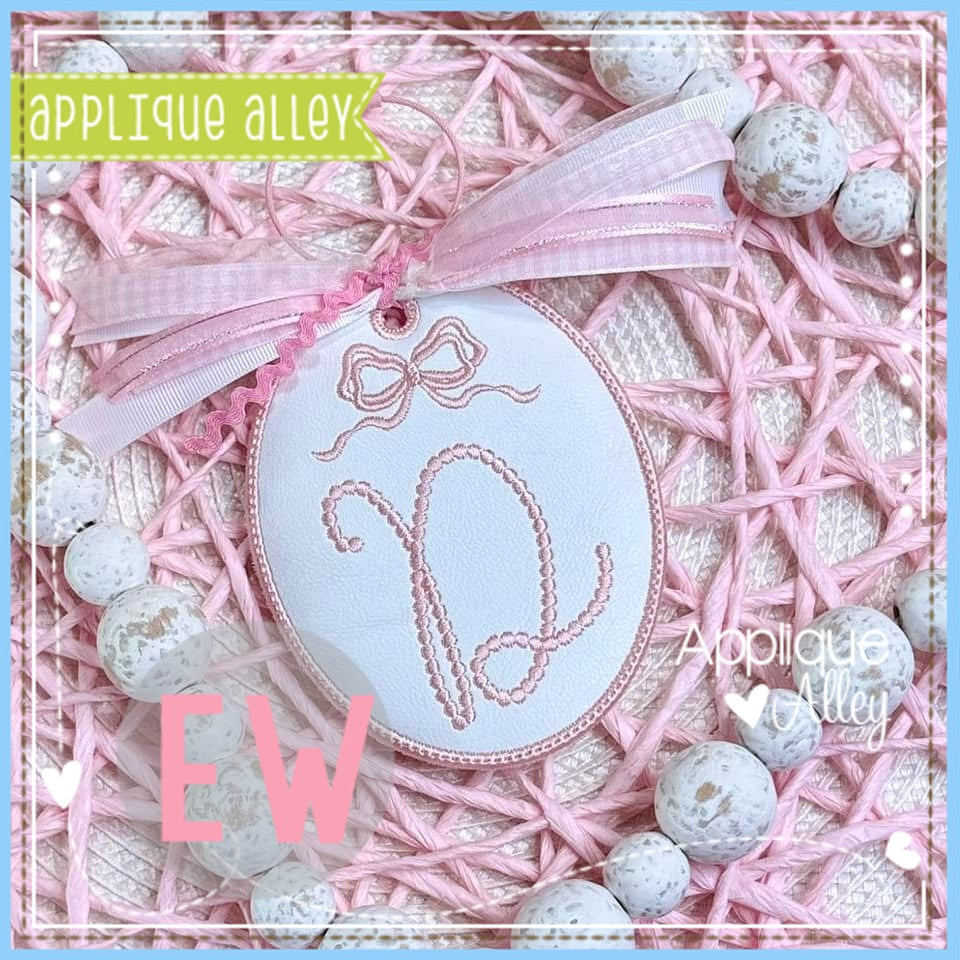 ITH BAG TAG OVAL MAILEY BOW AAEW - SHAKER FRIENDLY - AAEW8826