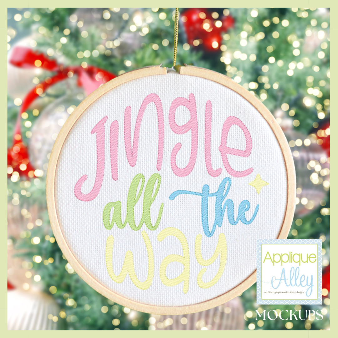 SKETCH JINGLE ALL THE WAY ORNAMENT 8165AAEW