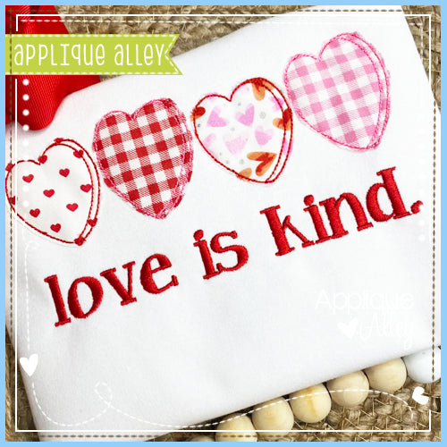 LOVE IS KIND VINTAGE HEARTS 7839AAEH