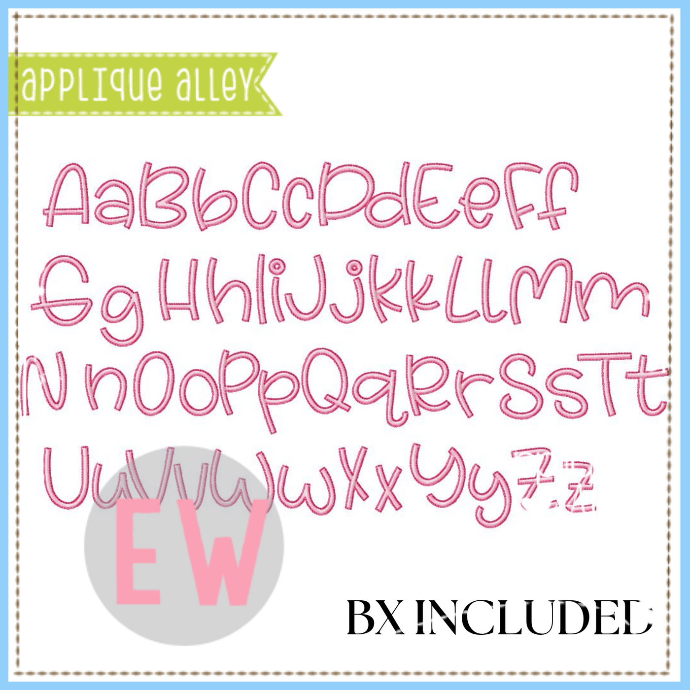 AA OUTLINE SATIN RILEY FONT SMALL AAEW8651