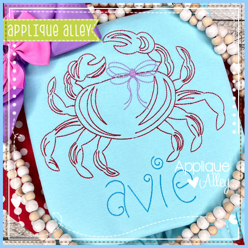OUTLINE SKETCH CRAB WITH BOW AAEH8631