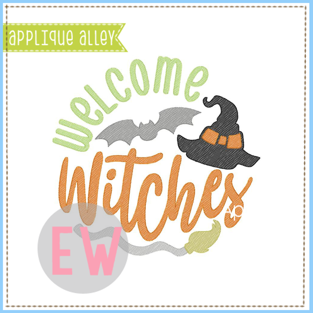 SKETCH CIRCULAR WELCOME WITCHES 8203AAEW