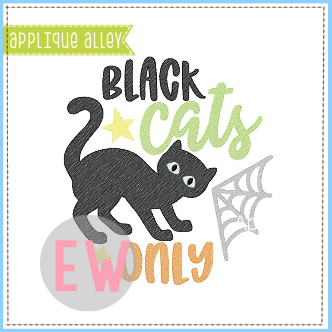 SKETCH CIRCULAR BLACK CATS ONLY 8193AAEW