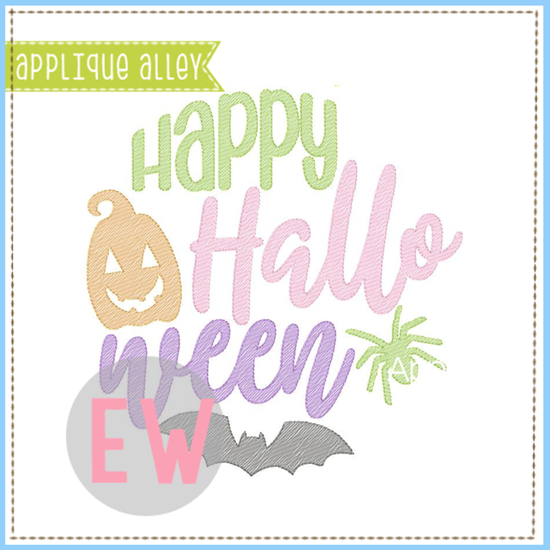 SKETCH CIRCULAR HAPPY HAL O WEEN 8196AAEW