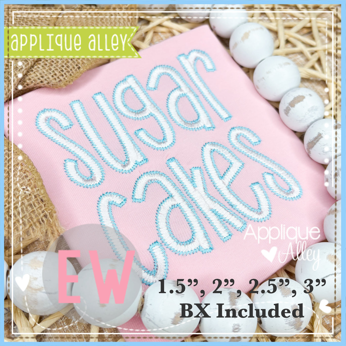 AA FARMHOUSE OUTLINE SUGAR CAKES FONT SMALL AAEW8671