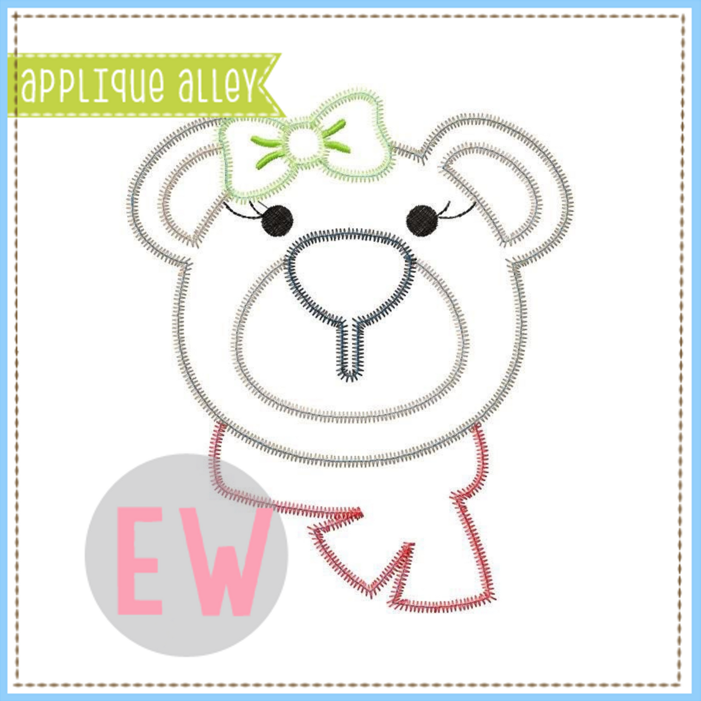 ZZ BEAR WITH SCARF BOW AAEW8864
