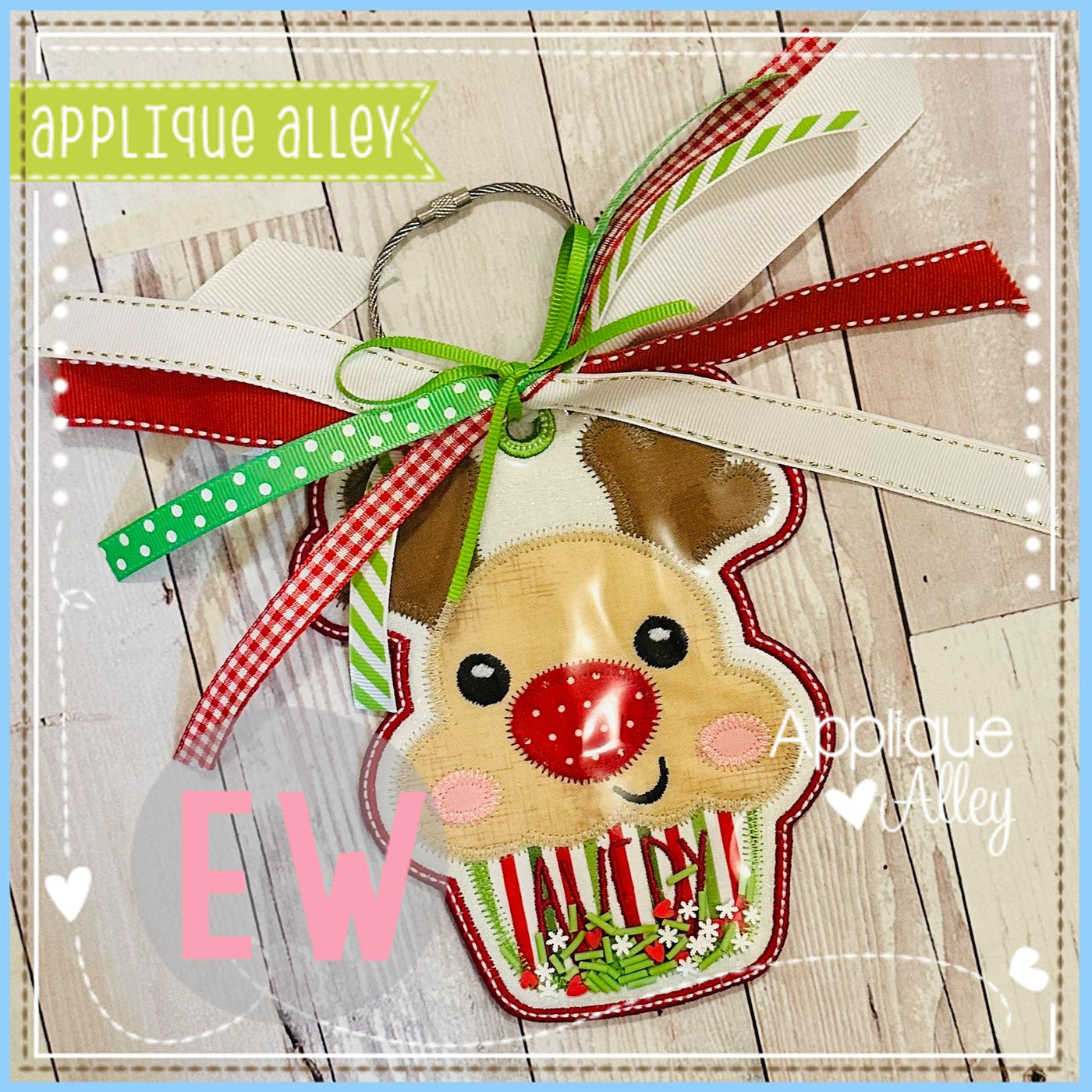 ITH ZZ REINDEER CUPCAKE BAG TAG-SHAKER FRIENDLY-AAEW8904
