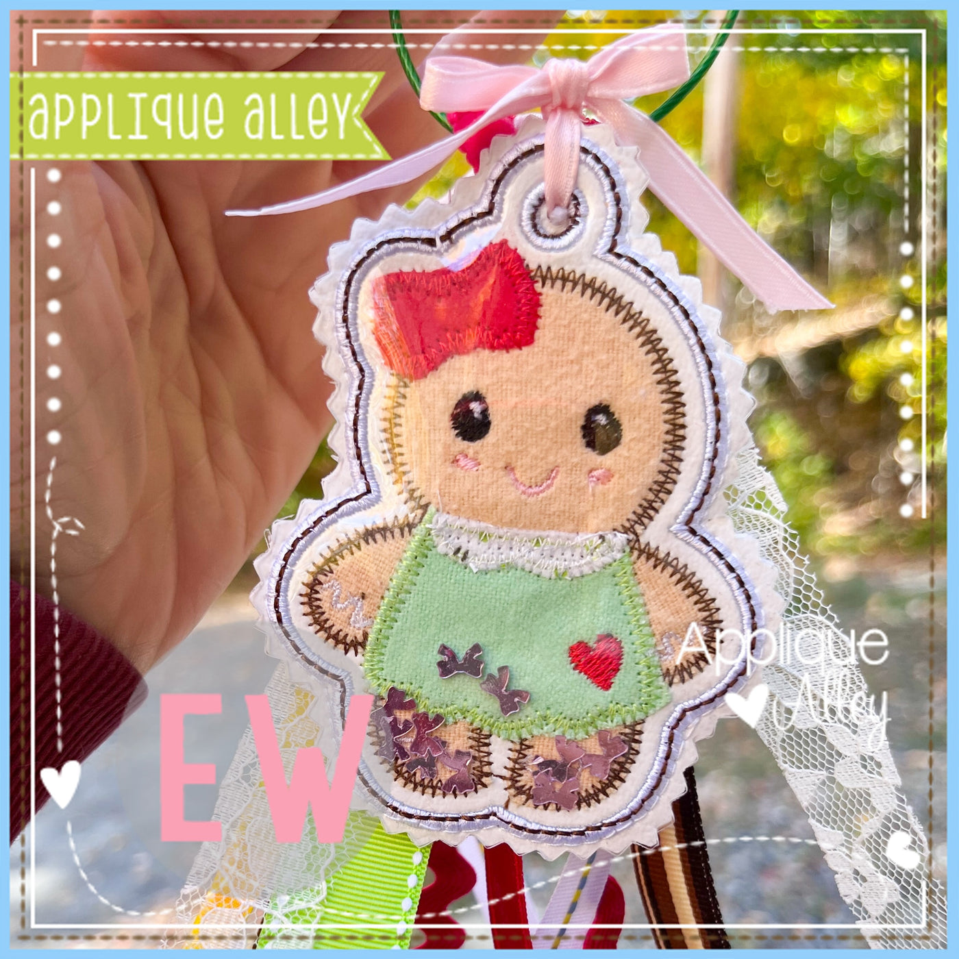 ITH ZZ GINGERBREAD GIRL BAG TAG-SHAKER FRIENDLY-AAEW8899