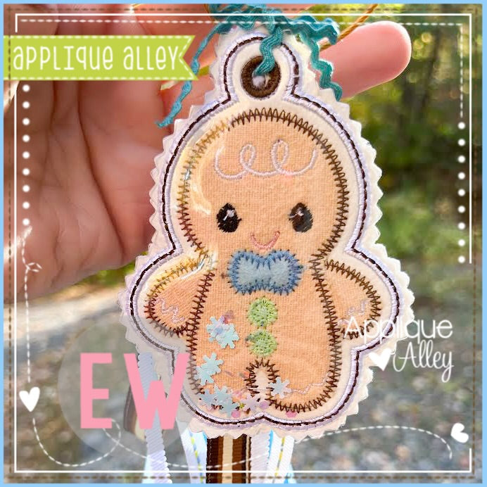 ITH ZZ GINGERBREAD BOY BAG TAG-SHAKER FRIENDLY-AAEW8900