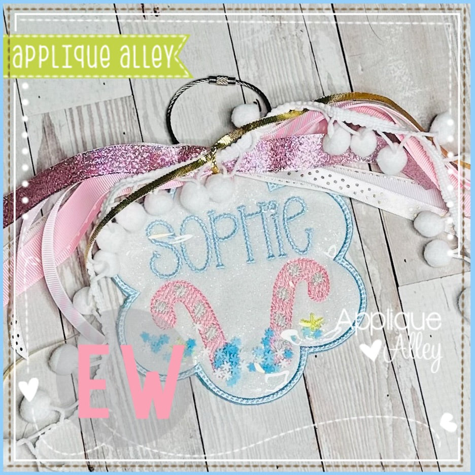 ITH SKETCH CANDY CANE BAG TAG-SHAKER FRIENDLY-AAEW8905