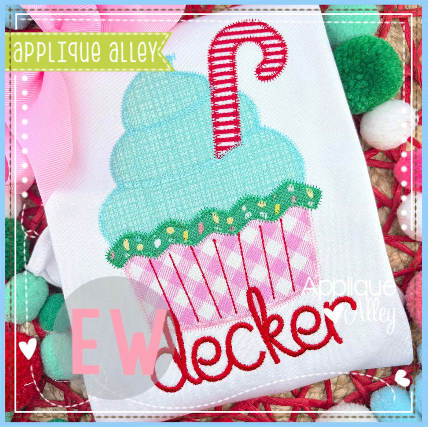 ZZ CANDY CANE CUPCAKE AAEW8829