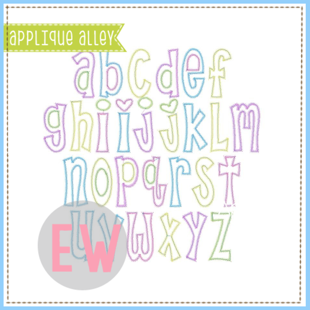 ZIG ZAG COFFEE CAKES APPLIQUE FONT 8280AAEW