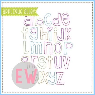 VINTAGE QUIRKY CAKES APPLIQUE FONT 8278AAEW